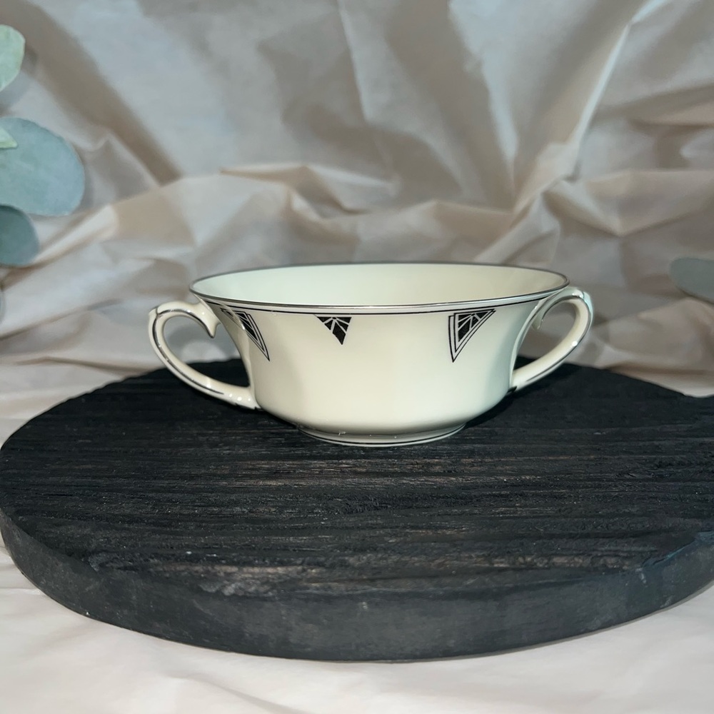 Vintage Community China Bavaria-Deauville Soup Bowls/Art Deco/Set of 4 - Picture 7 of 9
